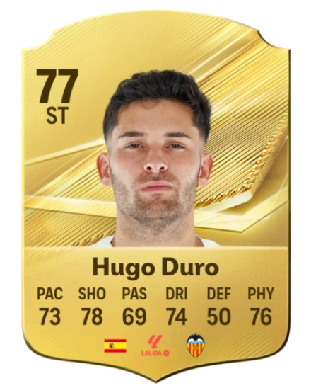 Hugo Duro 77 Common ST FC 26 card
