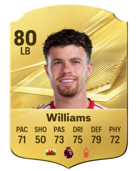 Williams 80 Common LB FC 26 card