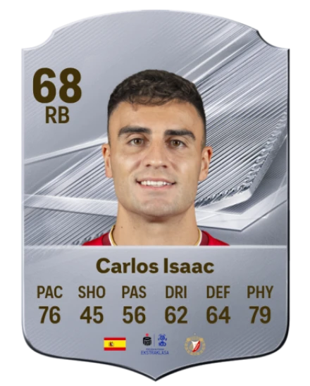 Carlos Isaac 68 Common RB FC 26 card