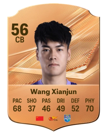 Wang Xianjun 56 Bronze CB FC 27 card