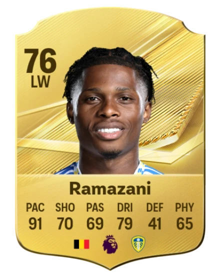 Ramazani 76 Gold LW FC 27 card