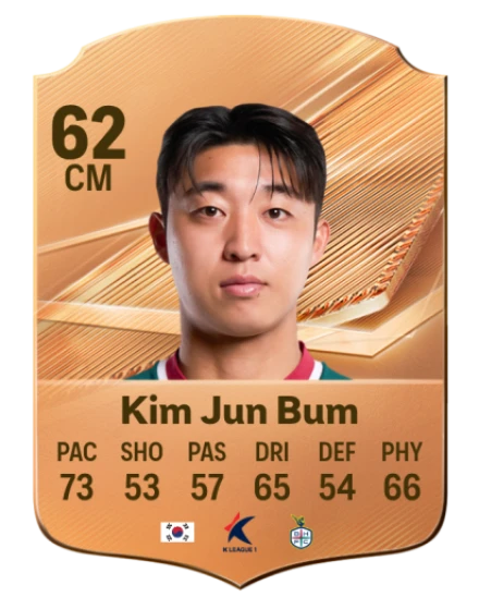 Kim Jun Bum 62 Bronze CM FC 27 card
