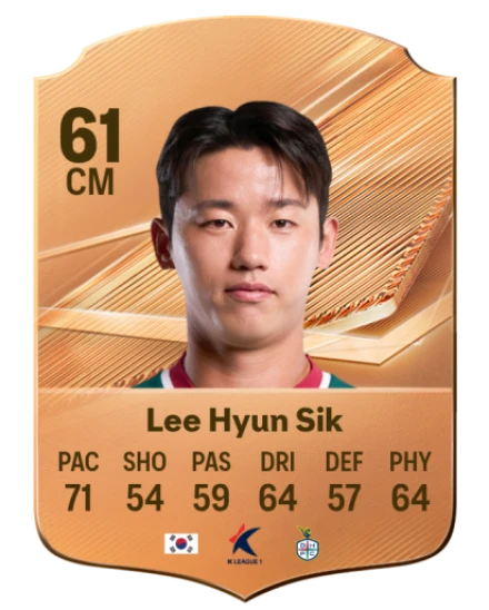 Lee Hyun Sik 61 Bronze CM FC 27 card
