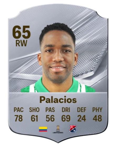 Palacios 65 Silver RW FC 27 card