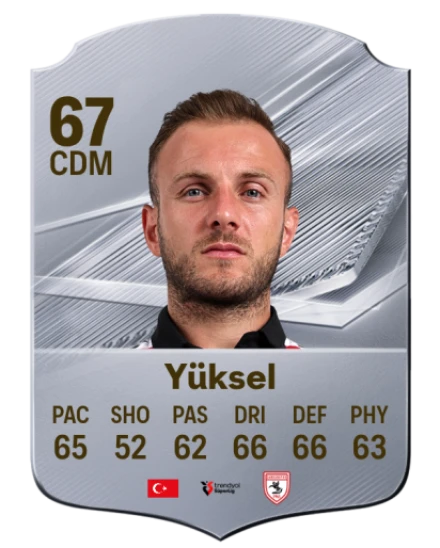 Yüksel 67 Silver CDM FC 27 card