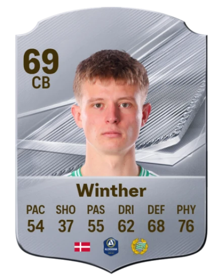 Winther 69 Common CB FC 26 card