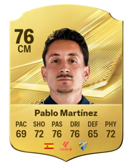 Pablo Martínez 76 Common CM FC 26 card