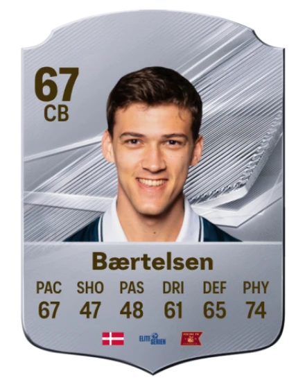 Bærtelsen 67 Common CB FC 26 card