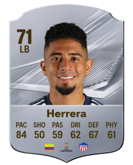 Herrera 71 Common LB FC 26 card