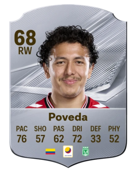 Poveda 68 Silver RW FC 27 card