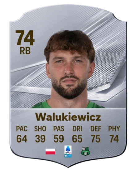 Walukiewicz 74 Common RB FC 26 card