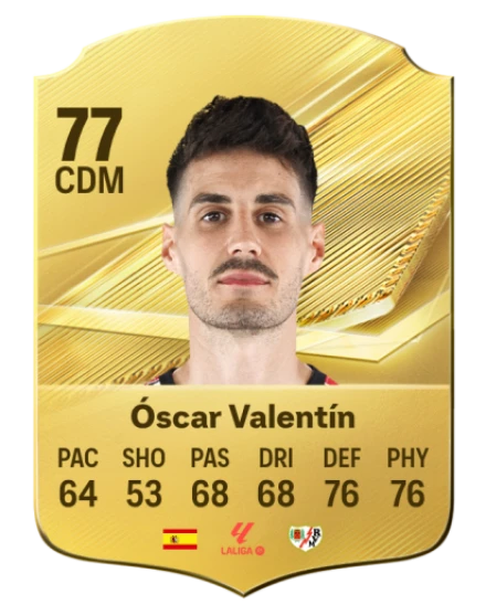 Óscar Valentín 77 Common CDM FC 26 card
