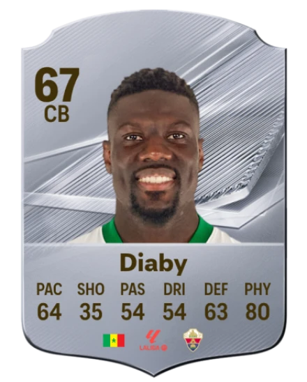 Diaby 67 Silver CB FC 27 card