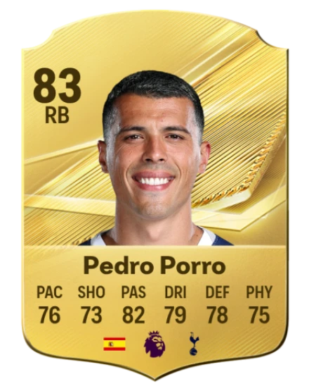 Pedro Porro 83 Common RB FC 26 card