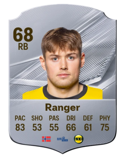 Ranger 68 Silver RB FC 27 card