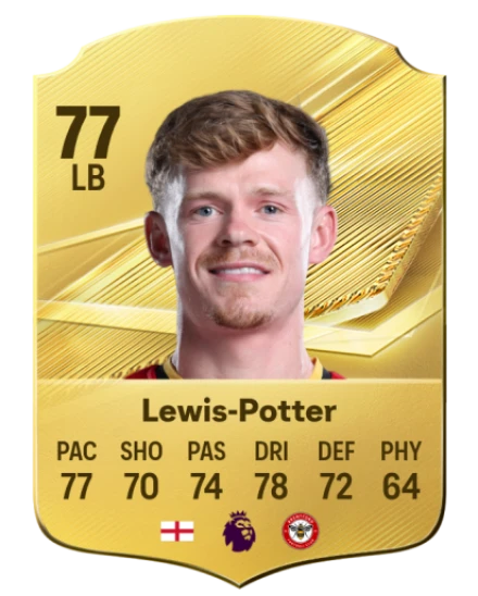 Lewis-Potter 77 Gold LB FC 27 card