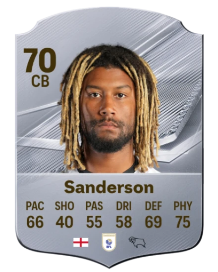 Sanderson 70 Silver CB FC 27 card