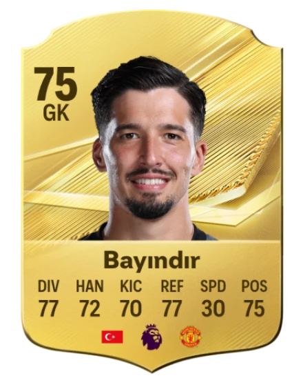 Bayındır 75 Gold GK FC 27 card