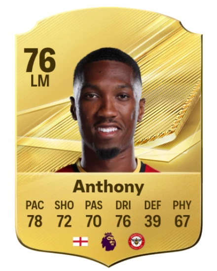 Anthony 76 Gold LM FC 27 card