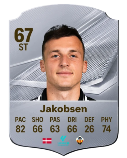 Jakobsen 67 Silver ST FC 27 card