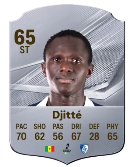 Djitté 65 Silver ST FC 27 card