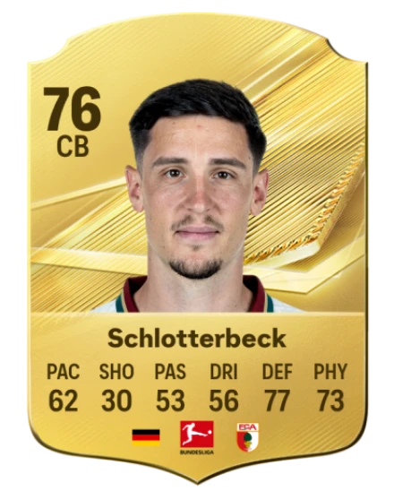Schlotterbeck 76 Rare CB FC 26 card