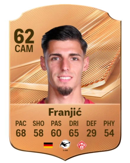Franjić 62 Bronze CAM FC 27 card