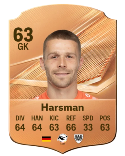 Harsman 63 Common GK FC 26 card