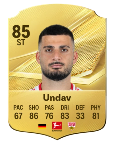 Undav 85 Common ST FC 26 card