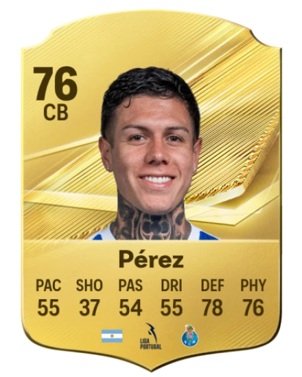 Pérez 76 Gold CB FC 27 card