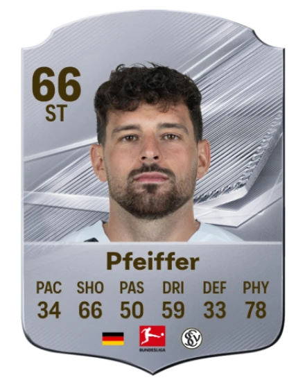Pfeiffer 66 Silver ST FC 27 card