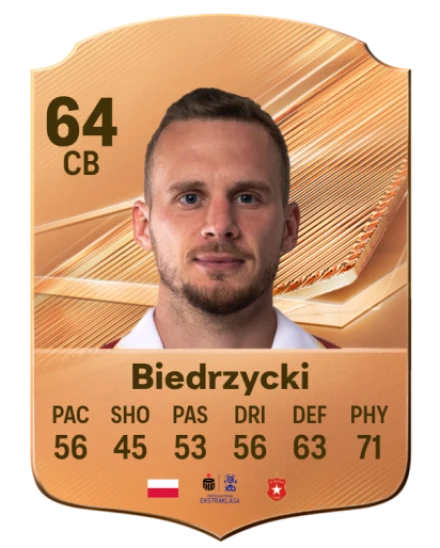 Biedrzycki 64 Bronze CB FC 27 card