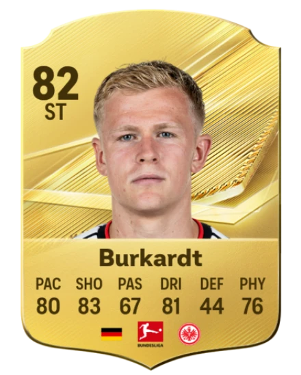 Burkardt 82 Common ST FC 26 card