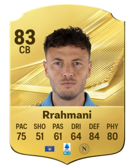 Rrahmani 83 Common CB FC 26 card