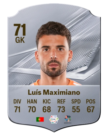 Luís Maximiano 71 Common GK FC 26 card