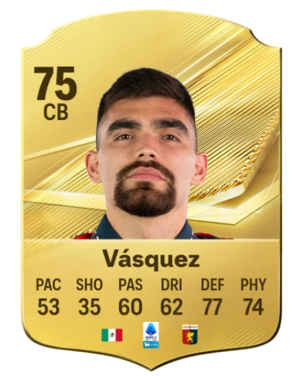 Vásquez 75 Common CB FC 26 card