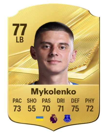 Mykolenko 77 Common LB FC 26 card