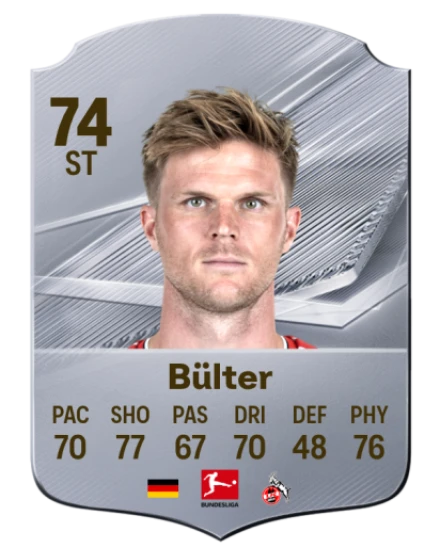 Bülter 74 Silver ST FC 27 card