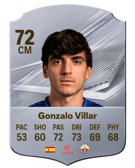 Gonzalo Villar 72 Common CM FC 26 card