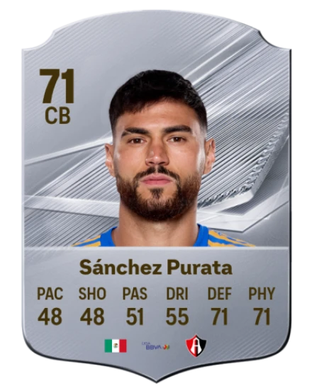Sánchez Purata 71 Silver CB FC 27 card