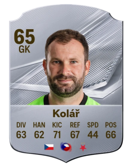 Kolář 65 Silver GK FC 27 card