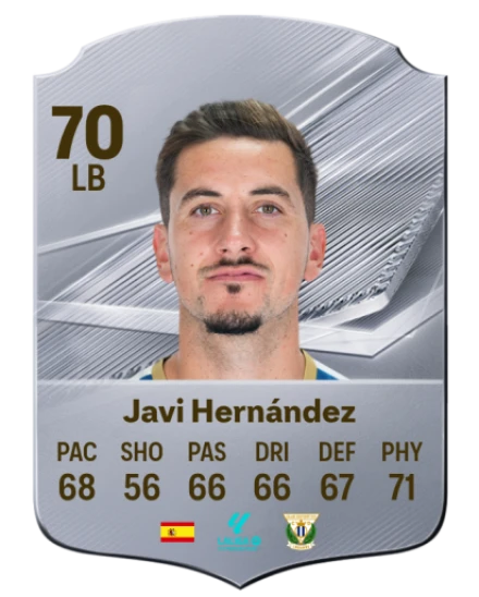 Javi Hernández 70 Rare LB FC 26 card