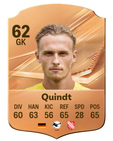 Quindt 62 Bronze GK FC 27 card
