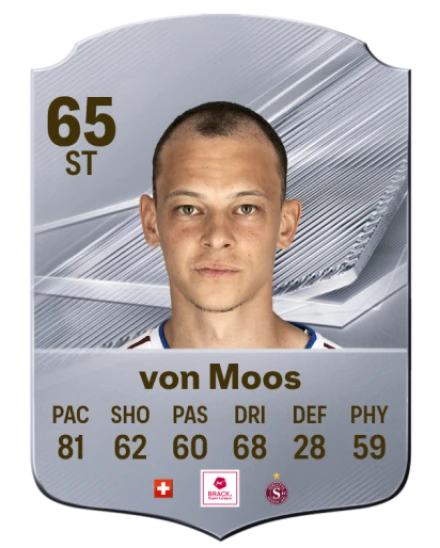 von Moos 65 Common ST FC 26 card