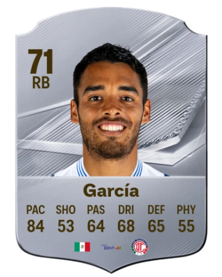 García 71 Silver RB FC 27 card