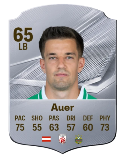Auer 65 Silver LB FC 27 card