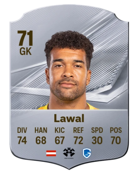 Lawal 71 Silver GK FC 27 card