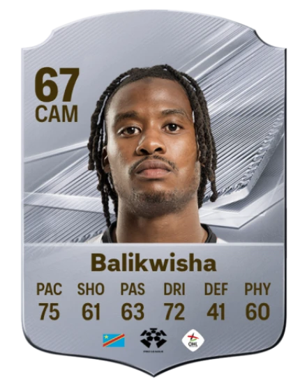 Balikwisha 67 Silver CAM FC 27 card