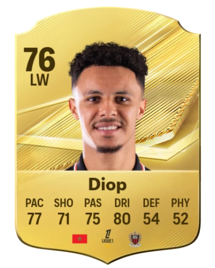 Diop 76 Common LW FC 26 card