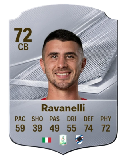 Ravanelli 72 Common CB FC 26 card